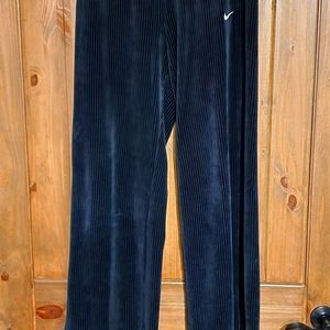 Womens velour black Nike pants Size Medium